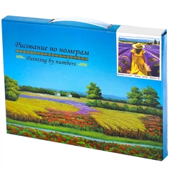 
          Картина по номерам Alingar, 30х40 см, 20 цветов, с акриловыми красками, холст на подрамнике, "На лавандовом поле"