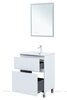 Aquanet 345675 Тумба с раковиной Алвита new 60 (Flat) напольная 2 ящ. цв. белый матовый (345675)