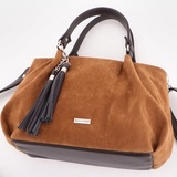 Сумка Саломея 607 эко-замша миндаль