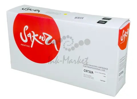 Картридж Sakura C9732A (645A) для HP LJ 5500/LJ 5550, желтый, 12000 к.
