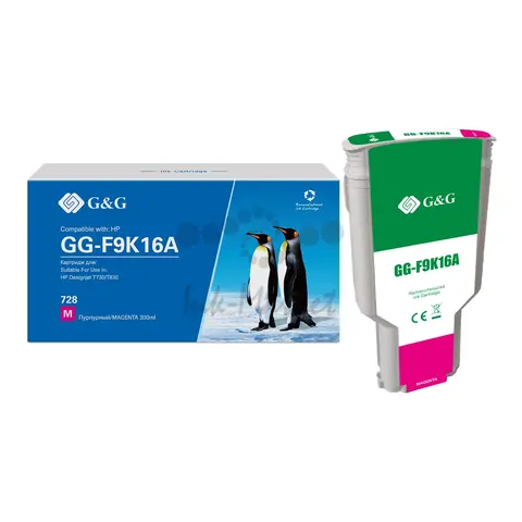 Cartridge GG 728 для DJ Т730/Т830, пурпурный (300мл)