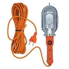 Светильник переносной ПВС 2х0,75мм, 6А, керамический патрон Е27, с выключателем, 10м (Very) 89-0-280