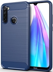 Чехол для Xiaomi Redmi Note 8T цвет Blue (синий), серия Carbon от Caseport