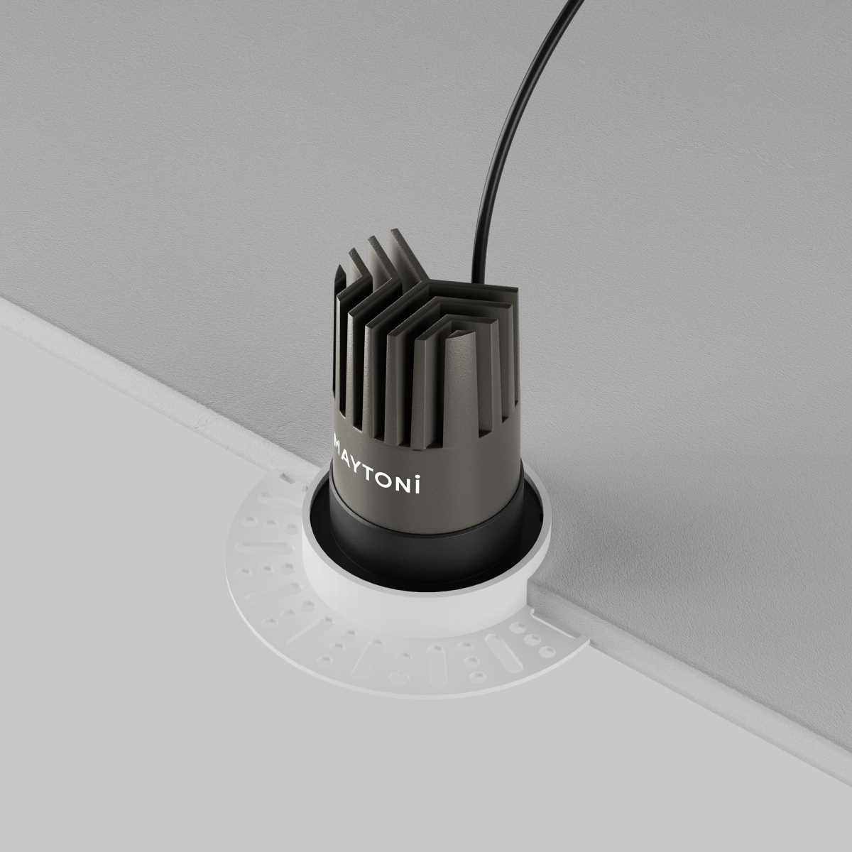 Встраиваемый светильник Maytoni Technical Downlight Dip DL124-10W-4K-TRS-B