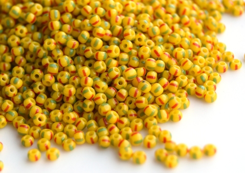 Бисер чешский полосатый Preciosa 83590, размер 10/0