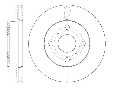 Диск тормозной вентилируемый G-brake  GR-20407