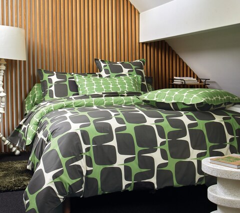 Постельное белье 1.5 спальное Blanc des Vosges Scion Living Lohko Menthe Scion Living зеленое