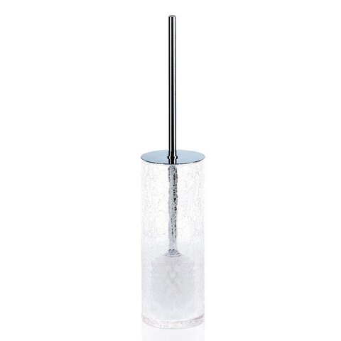 Decor Walther 0933000 Decor Walther Crack SBG Туалетный ершик, напольный, французское стекло Craquele, цвет: хром