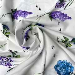 вискоза с сиреневыми цветами
