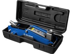 ЗУБР Т-77, 3 т, 192 - 533 мм, подкатной домкрат с высоким подъемом в кейсе, Профессионал (43055-3-K)