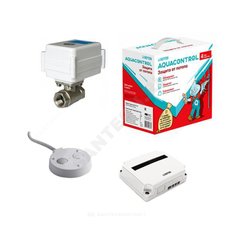 Система защиты от протечек воды латунь никелированное Aquacontrol G3/4" Ду 20 Ру16 ВР 220В Neptun 2153589