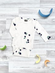 Боди Mjölk Голубика с длинным рукавом, уценка