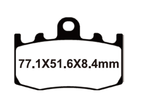 SNT-F023 Тормозные колодки дисковые мото YONGLI Sintered (FDB2125ST)
