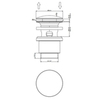 Gessi Technical accessories 01408#149 Автоматический донный клапан “Stop&Go” для раковины c переливом, цвет: Finox Brushed Nickel