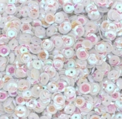 Пайетки, 6 мм, 100 гр, голографический белый