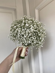 Свадебный букет из гипсофилы
