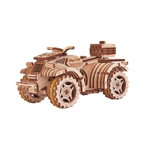 Квадроцикл от Wood Trick - Деревянный конструктор, сборная механическая модель, 3D пазл