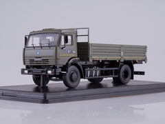 KAMAZ-43253 flatbed truck with awning dark-gray 1:43 Start Scale Models (SSM)