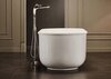 BelBagno BB401-1700-800 Отдельностоящая, овальная акриловая ванна в комплекте со сливом-переливом цвета хром 1700x800x600