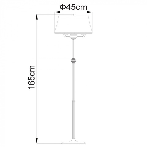 Торшер Arte Lamp ALICE A3579PN-3AB
