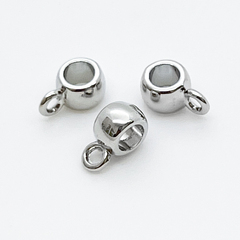 Бейл, цвет серебро (родий), размер 8*4 мм, цена за 1 шт