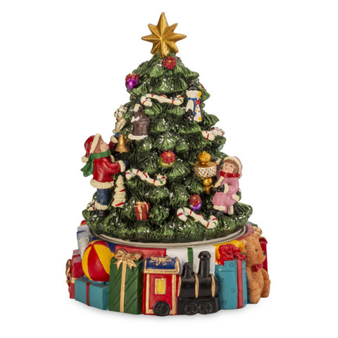 Шкатулка музыкальная 17см Lamart Noel Наряжаем Елку