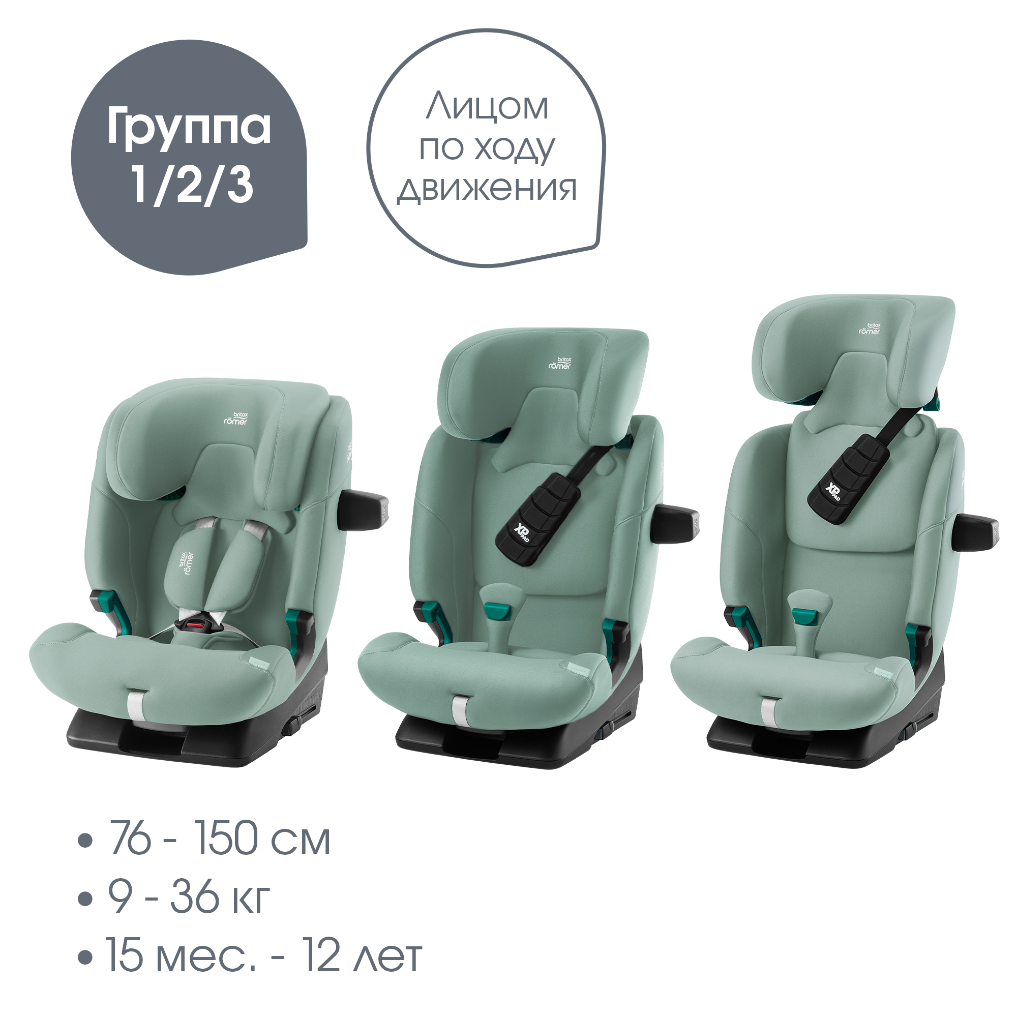 Britax Roemer ADVANSAFIX PRO, Jade Green
