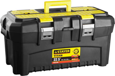 STAYER TITAN-22, 553 x 320 x 310 мм, (22?), Пластиковый ящик для инструментов (38016-22)