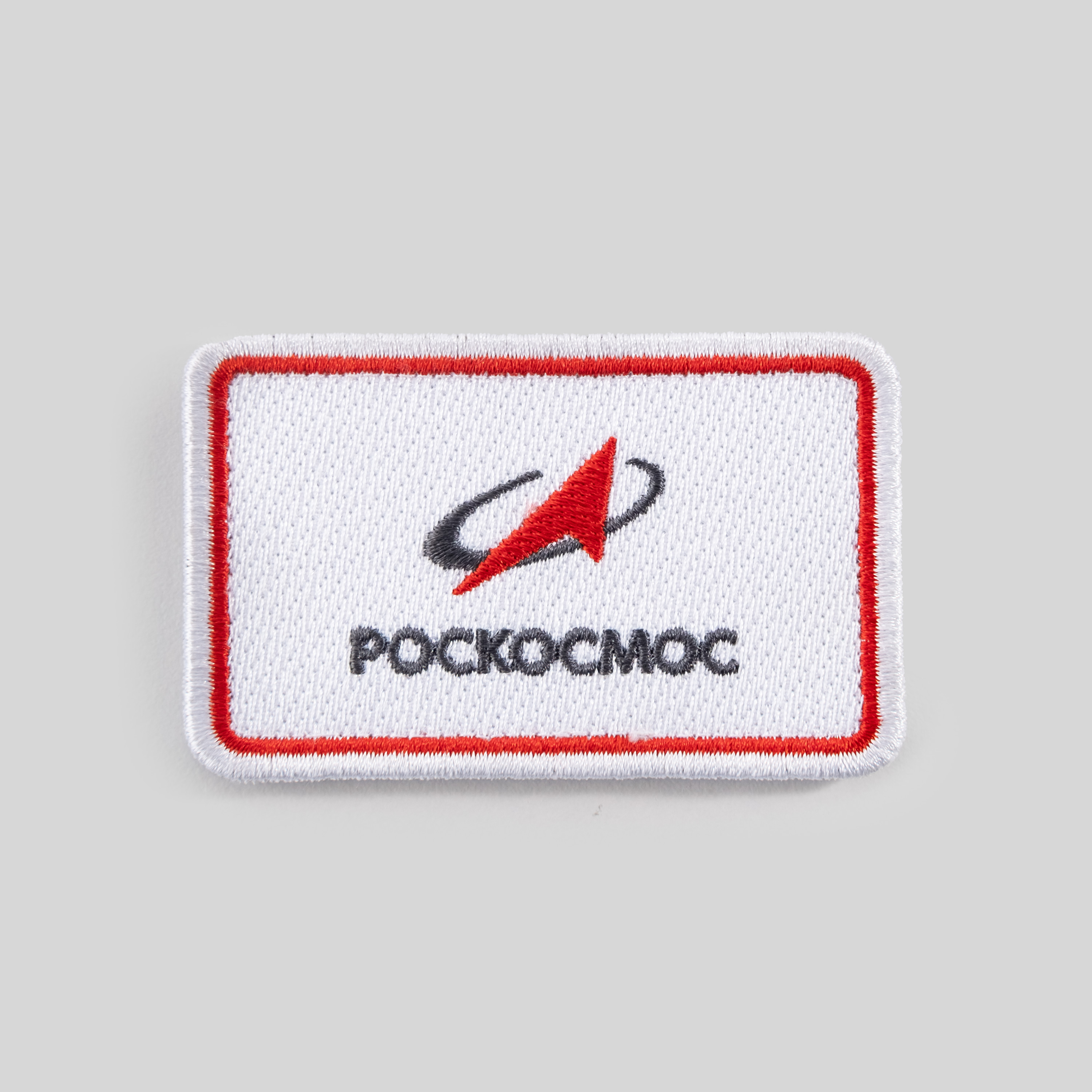 Шеврон Роскосмос прямоугольный футболка роскосмос размер 40 белый