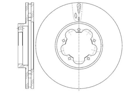 Диск тормозной вентилируемый G-brake  GR-20547