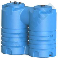 Емкость вертикальная для дизельного топлива со сливом Анион 1000 л. вертикальная (1620x740x1420см;синий) - арт.559439