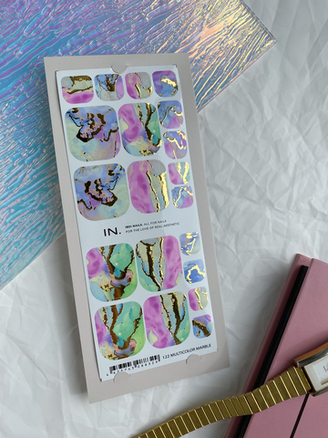 Пленки для педикюра IBDI NAILS 122 MULTICOLOR MARBLE