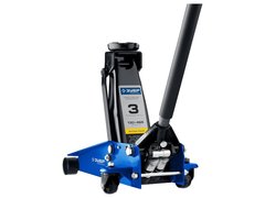 ЗУБР X80, 3 т, 130 - 465 мм, подкатной домкрат с быстрым подъемом для СТО, Профессионал (43050-3)