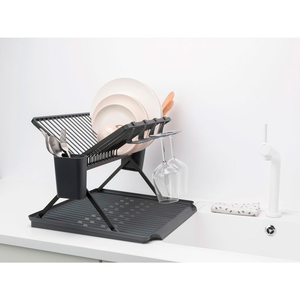 Складная сушилка для посуды (большая), Темно-серый, арт. 139482 - фото 6