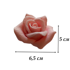 Шоколадный цветок Роза большая розовая