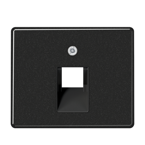 Розетка компьютерная, одинарная UAE, кат.6, экранированная. Цвет Чёрный. JUNG SL. EPUAE8UPOK6+SL569-1UASW