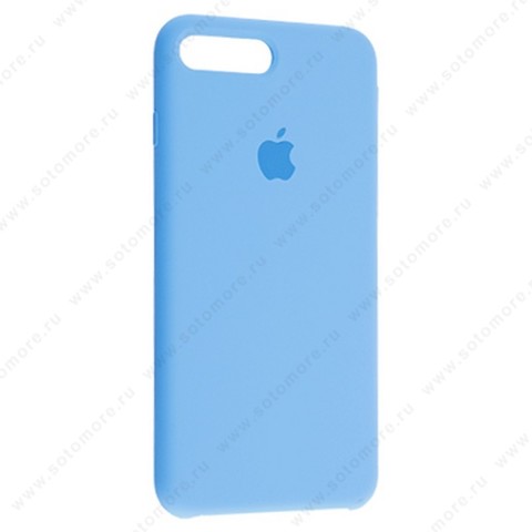 Накладка Silicone Case для Apple iPhone 8 Plus/ 7 Plus голубой