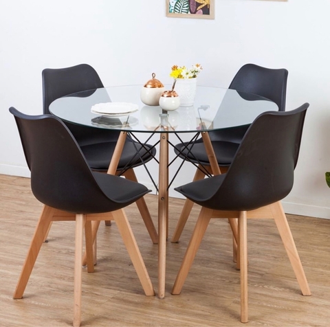 Интерьерный кухонный стул Sephi Eames / PP / Экокожа