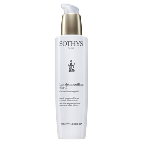 Sothys Beauty Milks: Очищающее молочко для кожи лица с хрупкими капиллярами с экстрактом гамамелиса (Clarity Cleansing Milk)