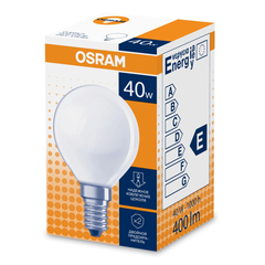 Лампа накаливания OSRAM CLASSIC P FR 40Вт E14 4008321411471