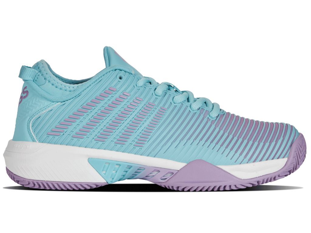 Женские Кроссовки теннисные K-Swiss Hypercourt Supreme HB -  white/sapphire/pink - купить по выгодной цене | Теннисный магазин  tennis-store.ru