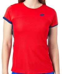 Женская теннисная футболка Lotto Squadra III Tee - flame red