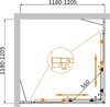 Душевой уголок Cezares MOLVENO-A-22 MOLVENO-A-22-90+20-P-Cr
