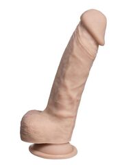 Телесный фаллоимитатор на присоске Real Skin Model 1 - 17,8 см. - 