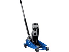 ЗУБР X80, 3 т, 130 - 465 мм, подкатной домкрат с быстрым подъемом для СТО, Профессионал (43050-3)