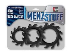 Набор из 3 эрекционных колец MENZSTUFF BUZZ SAW COCK RING SET - 