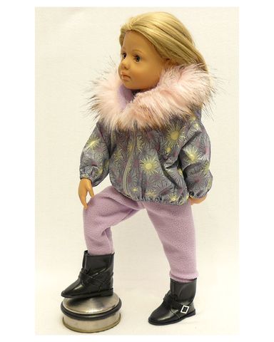 Костюм с курткой c мехом - На кукле. Одежда для кукол, пупсов и мягких игрушек.