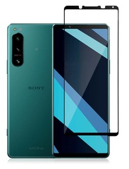 Защитное закаленное стекло 3D для смартфона Sony Xperia 5 IV, 5-4 (с 2022 года) с тонкой черной рамкой