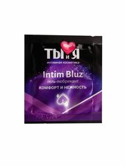 Гель-лубрикант Intim bluz в одноразовой упаковке - 4 гр. - 