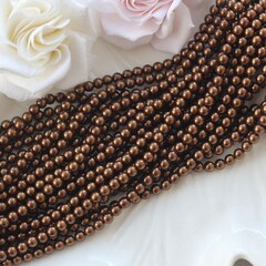 Майорка шоколадная 4 мм, 1 нить, МА086